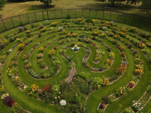 Labyrinth Garden Earth Sculpture